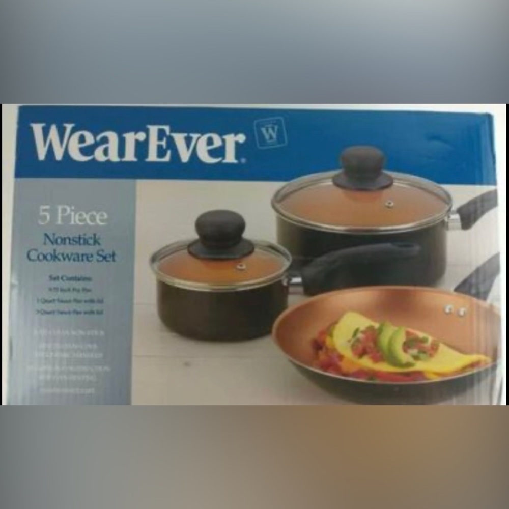 WearEver 5 piece non stick cookware